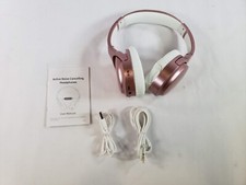 Fones de ouvido Bluetooth rosa ANC918 cancelamento de ruído ativo caixa aberta copo deformado comprar usado  Enviando para Brazil