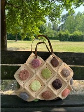 Borsa rafia tartaruga usato  Parma