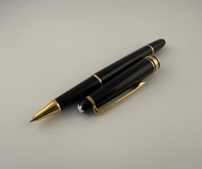 Autêntico Montblanc Meisterstuck Classique nº. Caneta esferográfica folheada a ouro 163, usado comprar usado  Enviando para Brazil