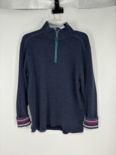 Pulôver Robert Graham quarto 1/4 zíper colorido punho flip listrado ajuste clássico comprar usado  Enviando para Brazil