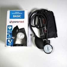 Usado, Kit de manguito de pressão arterial estetoscópio esfigmomanômetro aneróide paramed NOVO não usado comprar usado  Enviando para Brazil