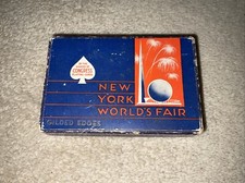Usado, 1939 CARTÕES DE JOGO NOVA YORK FEIRA MUNDIAL CAIXA CONGRESSO BORDA DOURADA comprar usado  Enviando para Brazil