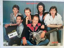 Cartaz grande Dire Straits da revista israelense "Lahiton" raro cerca de 62cm/24" Wi comprar usado  Enviando para Brazil