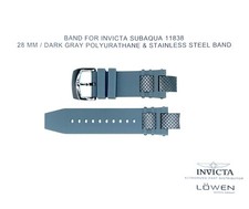Autêntica pulseira de relógio Invicta Subaqua 11838 poliuretano preto e arma IP 28MM comprar usado  Enviando para Brazil