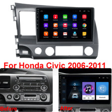Rádio estéreo automotivo 10.1" Android 9.1 unidade principal GPS 2+32G para Honda Civic 2006-2011, usado comprar usado  Enviando para Brazil