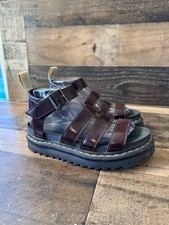Sandálias leves plataforma Doc's veganas Dr Martens Blaire alça borgonha EUA 7 comprar usado  Enviando para Brazil