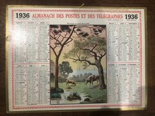 1936 calendrier almanach d'occasion  Châtillon-sur-Loire