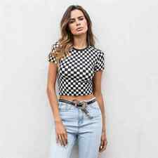Ladies checkered crop for sale  SOUTHAMPTON