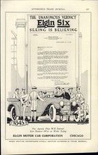 1916 PAPER AD CAR AUTO Elgin Six Automobile Motor Chicago IL comprar usado  Enviando para Brazil