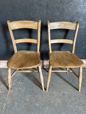 Vintage wooden chairs for sale  STAFFORD