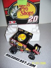 #20 "AUTOGRAFADO" KRAIG KINSER 1/25 BASS PRO 2008 SPRINT CAR R&R, usado comprar usado  Enviando para Brazil