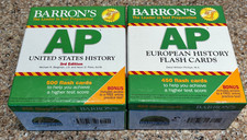Barron history flashcards for sale  Hoboken