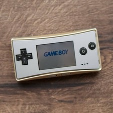 Console portátil Nintendo Game Boy micro prata dourada + carregador USB comprar usado  Enviando para Brazil