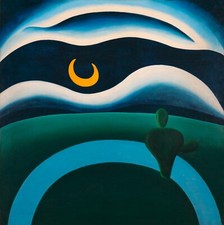 Impressão artística fina qualidade arquivo 22x30 Tarsila do Amaral: A Lua (A Lua) comprar usado  Enviando para Brazil