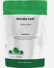 ECO-VITS: Comprimidos de Folha de Banaba 2000mg – Suporte natural de açúcar no sangue e metabolismo comprar usado  Enviando para Brazil