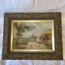 Antique framed oil for sale  WASHINGTON