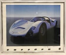 Raro Vintage 1966 906 PORSCHE CARRERA 6 Peter J Heer Pôster Arte 20x16 Emoldurado comprar usado  Enviando para Brazil