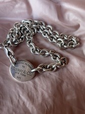 Tiffany silver choker for sale  LONDON