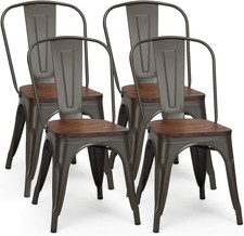Set sedie metallo usato  Roma