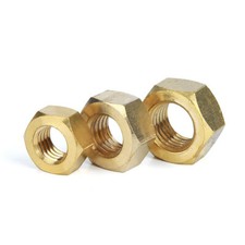 Tuercas completas hexagonales hexagonales hexagonales hexagonales rosca gruesa de latón sólido M1.4 a M24 para pernos de tornillo segunda mano  Embacar hacia Mexico