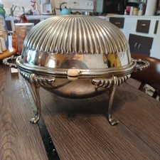 dish silver serving plated for sale  Wallace
