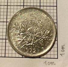 5 francs 1972 d'occasion  Monaco