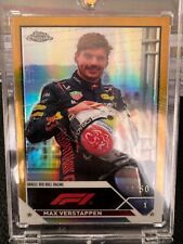 Topps Chrome Formule 1 2023 Max Verstappen Red Bull Racing gold rare #/50 segunda mano  Embacar hacia Argentina