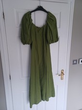 Womens green puff for sale  KING'S LYNN