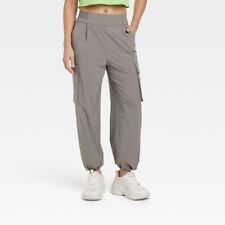 Pantalones cargo JoyLab para mujer dobladillo ceñido tejido tiro alto calce informal segunda mano  Embacar hacia Argentina