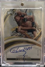 2022 Panini Immaculate UFC Charles Oliveira Milestones autografado no cartão #/99, usado comprar usado  Enviando para Brazil