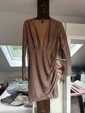 Braunes glitzerkleid langarm gebraucht kaufen  Wüstenrot