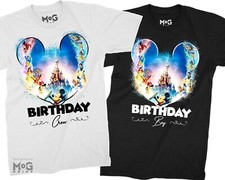 Camiseta unissex viagem de aniversário Disneylândia combinando meninos meninas amantes da Disney comprar usado Camiseta unissex viagem de aniversário Disneylândia combinando meninos meninas amantes da Disney comprar usado  Enviando para Brazil