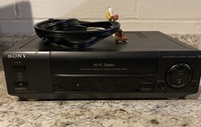 VCR estéreo Sony SLV-690HF Hi-Fi con cables RCA (NO remoto) PROBADO-FUNCIONA segunda mano  Embacar hacia Mexico