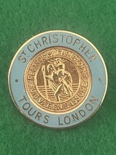 Christopher enamel pin for sale  UK