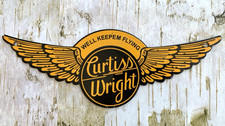 Placa de posto de bomba de gasolina vintage Curtiss Wright óleo de motor petróleo porcelana comprar usado  Enviando para Brazil