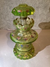 1850’s Biedermeier Tcheco Boêmio Multicolorido Garrafa/Decantador: Lendl 8”, usado comprar usado  Enviando para Brazil