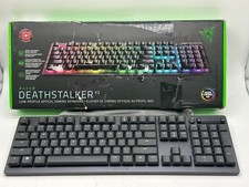 Teclado para jogos Razer DeathStalker V2: interruptores ópticos de baixo perfil linear vermelho comprar usado  Enviando para Brazil