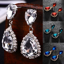 1 par de brincos pendurados de cristal lágrima gota de strass joias femininas glitter comprar usado  Enviando para Brazil
