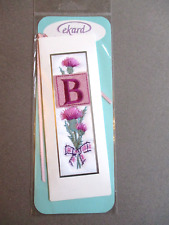 Embroidered bookmark letter for sale  NORWICH