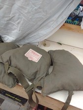 Colete salva-vidas vintage 1940’s Ta•pat•co salva-vidas preservador de barco WWII Kapok preenchido comprar usado  Enviando para Brazil