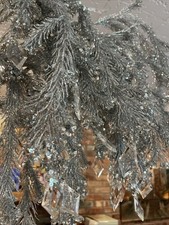 Silver glitter xmas for sale  Franklin Lakes