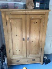Antique pine wardrobe for sale  WADHURST