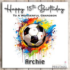 Personalised football birthday for sale  LEICESTER