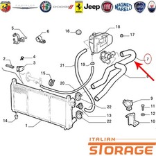 Radiador superior FIAT Uno R89 1400 turbo diesel manga original 7570385, usado comprar usado  Enviando para Brazil
