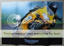 Triumph motorcycles poster for sale  LEICESTER