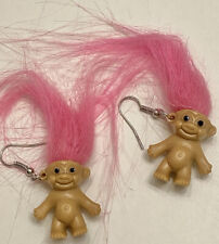 Usado, Brincos pendurados de cabelo rosa trolls para bebês trolls novos sem etiquetas comprar usado  Enviando para Brazil