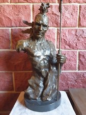 Bronze büste irokese gebraucht kaufen  Kavelstorf