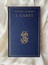 Giacomo leopardi canti usato  Caltanissetta