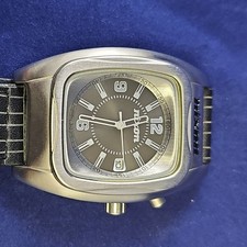 Relógio Nixon Powerslave 35mm aço inoxidável mostrador preto data couro nova bateria, usado comprar usado  Enviando para Brazil