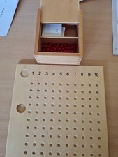 Multiplikationsbrett montessor gebraucht kaufen  Rostock